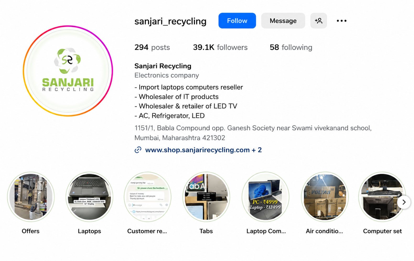 Sanjari Instagram Growth